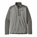 Patagonia Men's Better Sweater 1/4 Zip Nickel w/Forge Grey -D