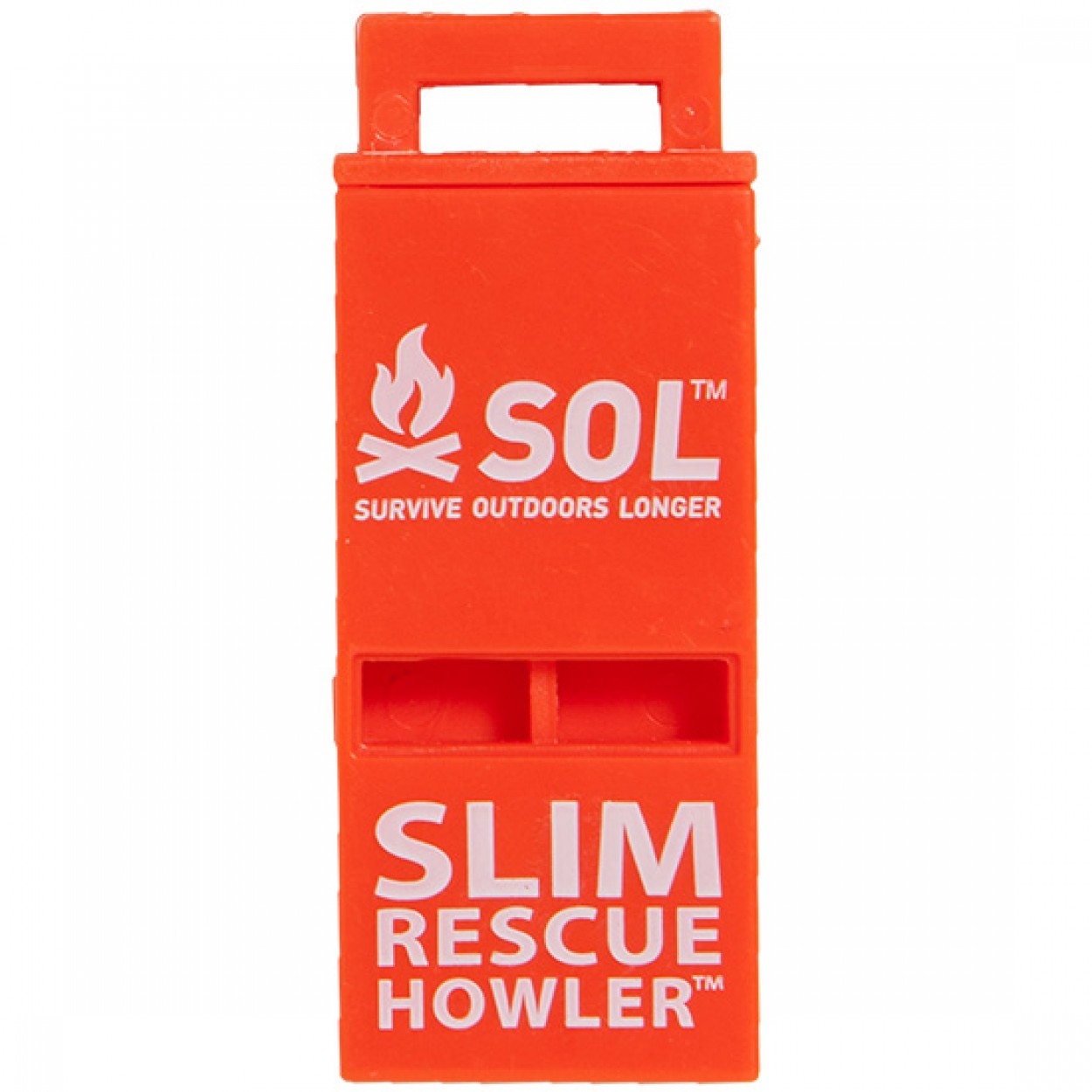 SOL Slim Rescue Howler Whistle 2 pk - Gear For Adventure