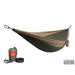 Grand Trunk Double Deluxe Parachute Nylon Hammock W/straps Olive Green/Khaki