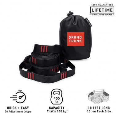 Grand Trunk Trunk Straps Hammock Straps Black