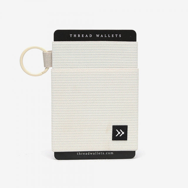 Thread Wallet Off White Elastic Wallet