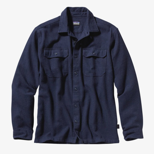 Patagonia L/s Fjord Flannel Shirt Navy Blue