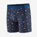 Patagonia Essential Boxer Briefs - 6 In. Fire Floral: New Navy