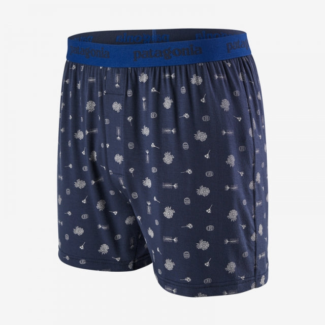 Patagonia Essential Boxers Fire Floral: New Navy