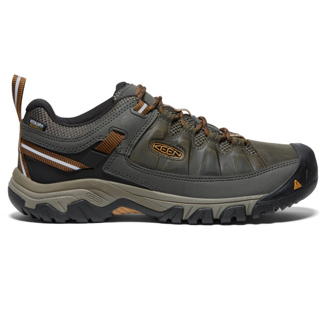 KEEN Outdoor Keen Men's Targhee III Low WP Hiking Shoe Black Olive/Golden Brown