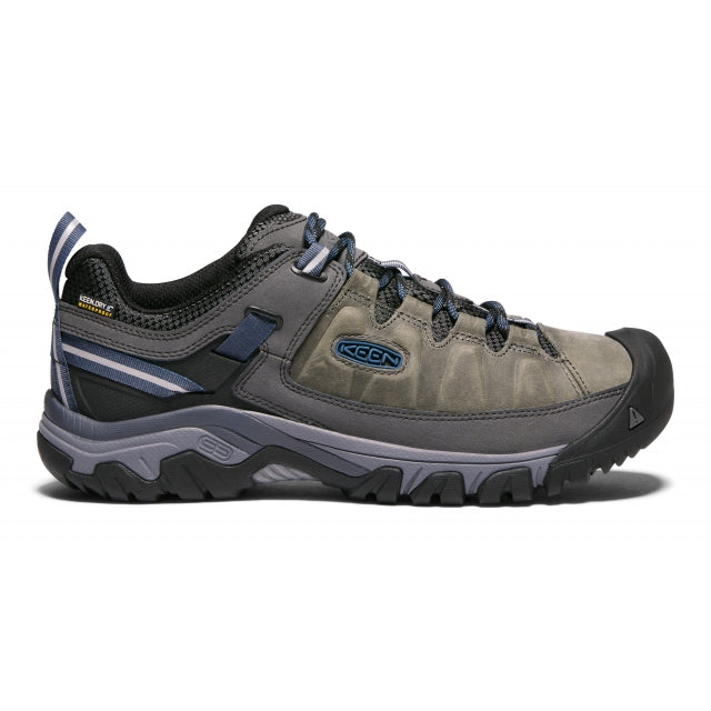KEEN Outdoor Keen Men's Targhee III Low WP Hiking Shoe Steel Grey/Cap Bl