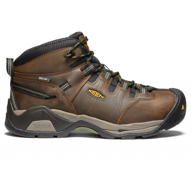 Keen Detroit Xt Waterproof Boot (Steel Toe) Cascade Brown/Bronze Green