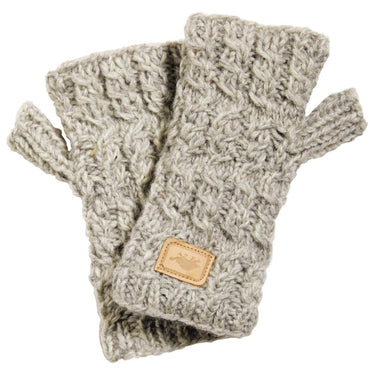 Turtle Fur Nepal Handmade Wool Mika Fingerless Mitten Smoke