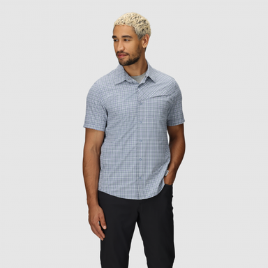 Outdoor Research Astroman Short Sleeve Sun Shirt Galactic Plaid