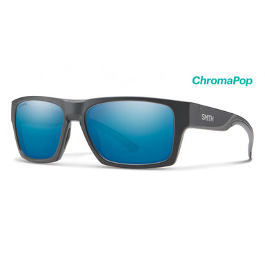 Smith Optics Outlier 2 Matte ChaRCoal + Chromapop Polarized Blue Mirror