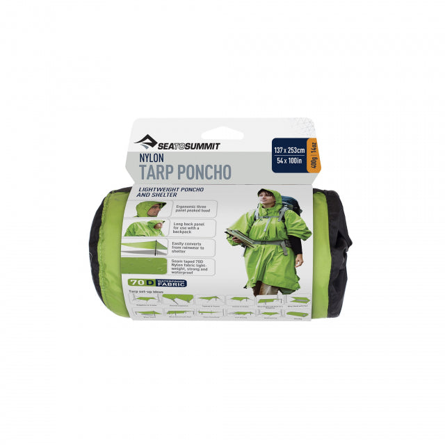 Sea To Summit Nylon Tarp Poncho Apple Green