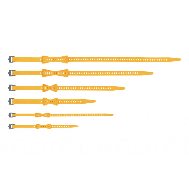 Sea To Summit Stretch-loc Tpu Straps Set: All Sizes X 20mm (3/4") - 4 Pack Yellow