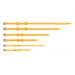 Sea To Summit Stretch-loc Tpu Straps Set: All Sizes X 20mm (3/4") - 4 Pack Yellow