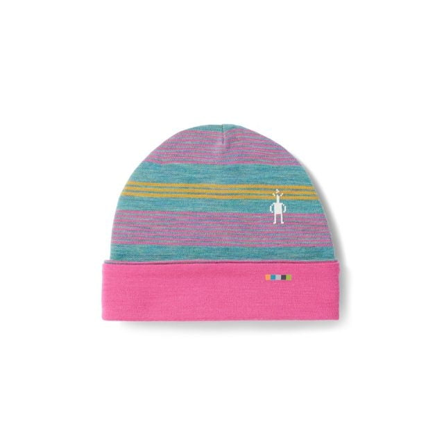 Smartwool Thermal Merino Reversible Cuffed Beanie Cascade Multi Stripe