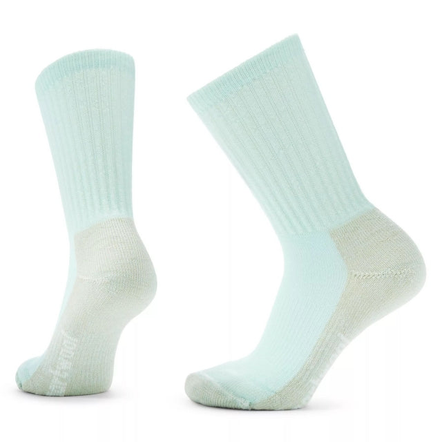 Smartwool Womens Hike Classic Edition Light Cushion Crew Socks Bleached Aqua