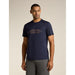 Icebreaker Merino 150 Tech Lite Ss Tee Pukaki Reflected Midnight Navy