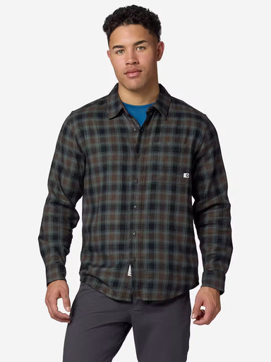 Marmot Rush Creek Lightweight Flannel Ls Hickory Nut Plaid