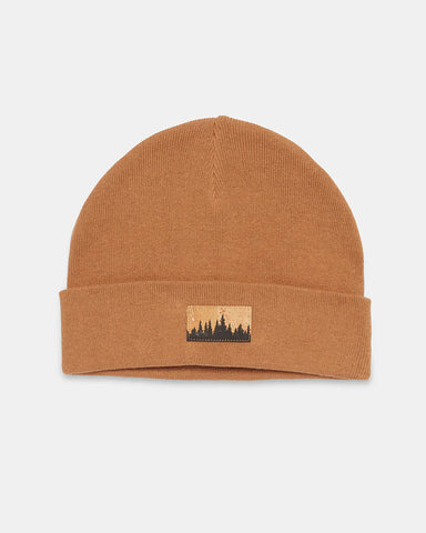 Tentree Kurt Juniper Patch Beanie Meteorite Black/Cork Patch