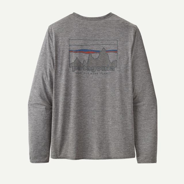 Patagonia L/s Cap Cool Daily Graphic Shirt '73 Skyline: Feather Grey
