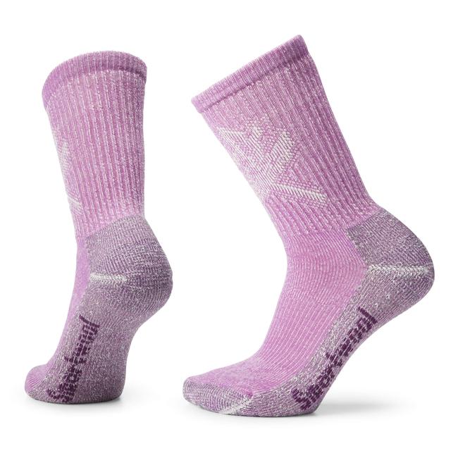 Smartwool Hike Classic Edition Light Cushion Leaf Pattern Crew Socks Meadow Mauve