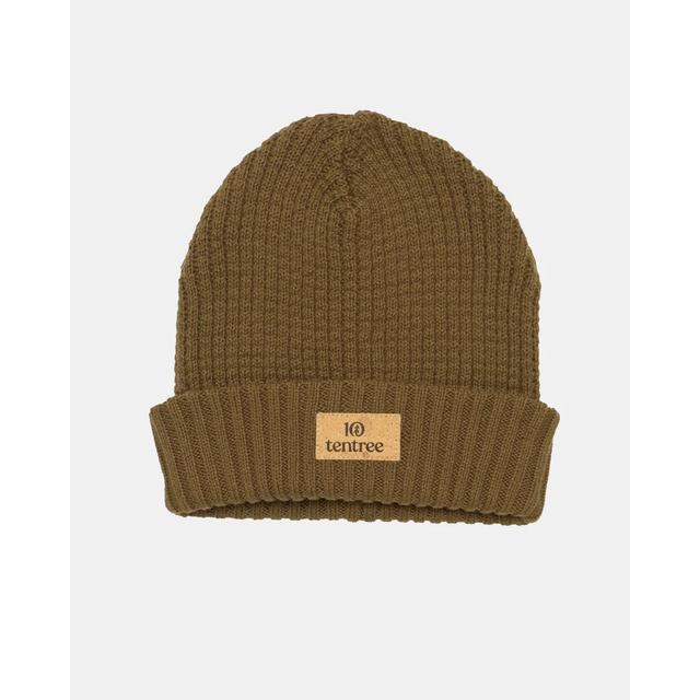 Tentree Cork Patch Beanie Uniform Green