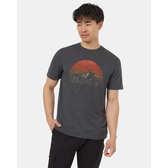 Tentree M Vintage Sunset T-shirt Graphite Heather Arbutus