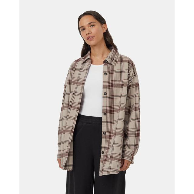 Tentree W Fernwood Flannel Shirt Driftscape Window Plaid