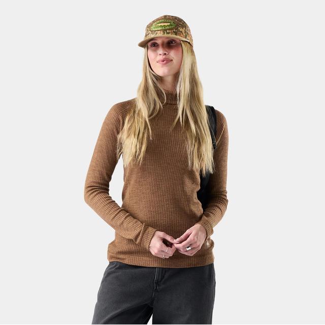 Smartwool Thermal Merino Rib Turtleneck Mocha Heather