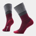 Smartwool Unisex Everyday Cozy Popcorn Cable Crew Socks Black - Tibetan Red