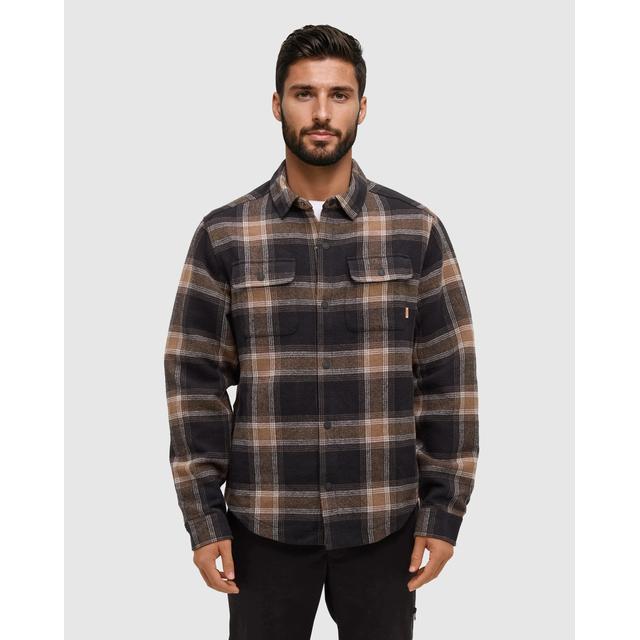 Tentree Willingdon Jacket Meteorite Black Lumber Plaid