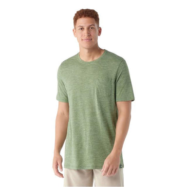 Smartwool Merino Hemp Blend Pocket T-shirt Fern Green Heather