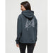 Tentree Snowy Trees Hoodie Forest River Green Stone Grey