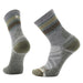 Smartwool Hike Striped Mid Crew Socks Ash/Charcoal