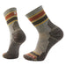 Smartwool Hike Striped Mid Crew Socks Taupe/Natural Marl