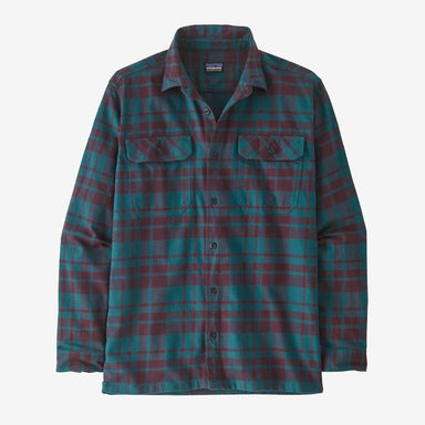 Patagonia L/s Organic Cotton Mw Fjord Flannel Shirt Ice Caps: Belay Blue
