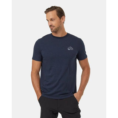 Tentree Mountain Crest T-shirt Midnight Blue Quarry