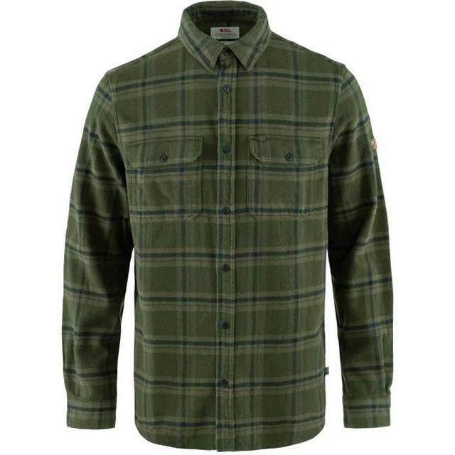 Fjallraven ÖVik Heavy Flannel Shirt Deep Forest/Laurel Green