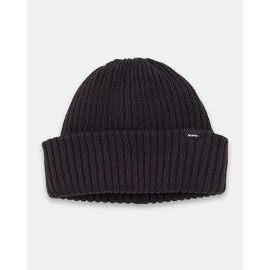 Tentree Short Ribbed Beanie Meteorite Black