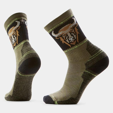 Smartwool Hike Bison Crew Socks Winter Moss