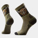 Smartwool Hike Bison Crew Socks Winter Moss
