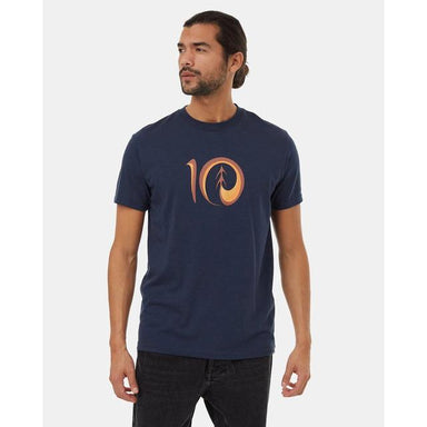 Tentree Artist Series Logo T-shirt Dress Blue Sequoia