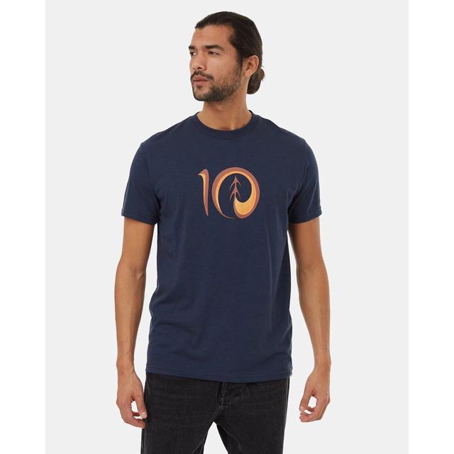 Tentree Artist Series Logo T-shirt Dress Blue Sequoia