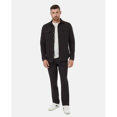 Tentree M Quilted Colville Shacket Meteorite Black