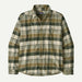 Patagonia L/s Lw Fjord Flannel Shirt Old Growth Green