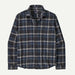 Patagonia Long Sleeved Lightweight Fjord Flannel Shirt Ink Black