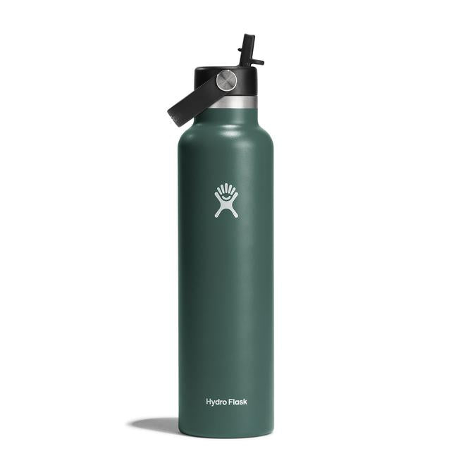 Hydro Flask 24 Oz Standard Mouth W/ Flex Straw Cap - Snapper Fir