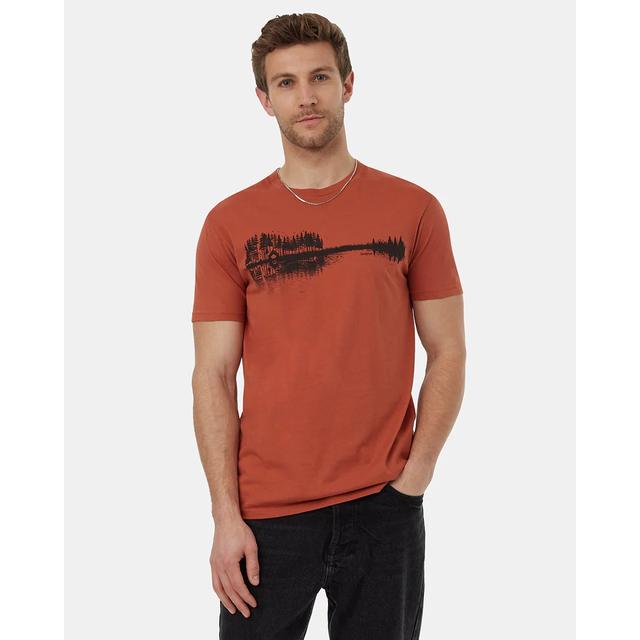 Tentree Summer Guitar T-shirt Baked Clay Meteorite Black