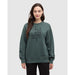 Tentree Autumn Flora Crew Pine Green Meteorite Black
