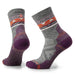 Smartwool Hike Zig Zag Valley Mid Crew Socks Ash-Charcoal