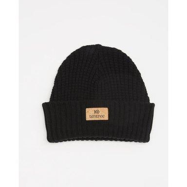 Tentree Cork Patch Beanie Meteorite Black